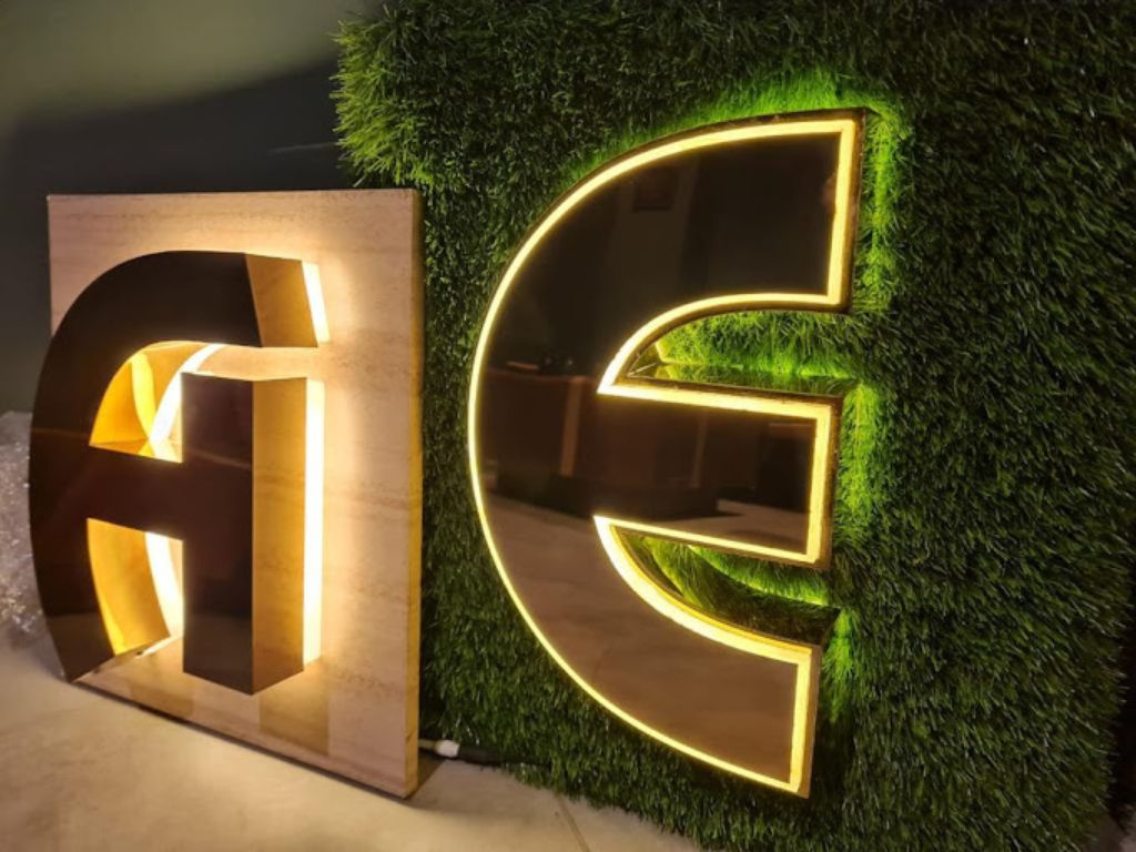 3d brass led letters